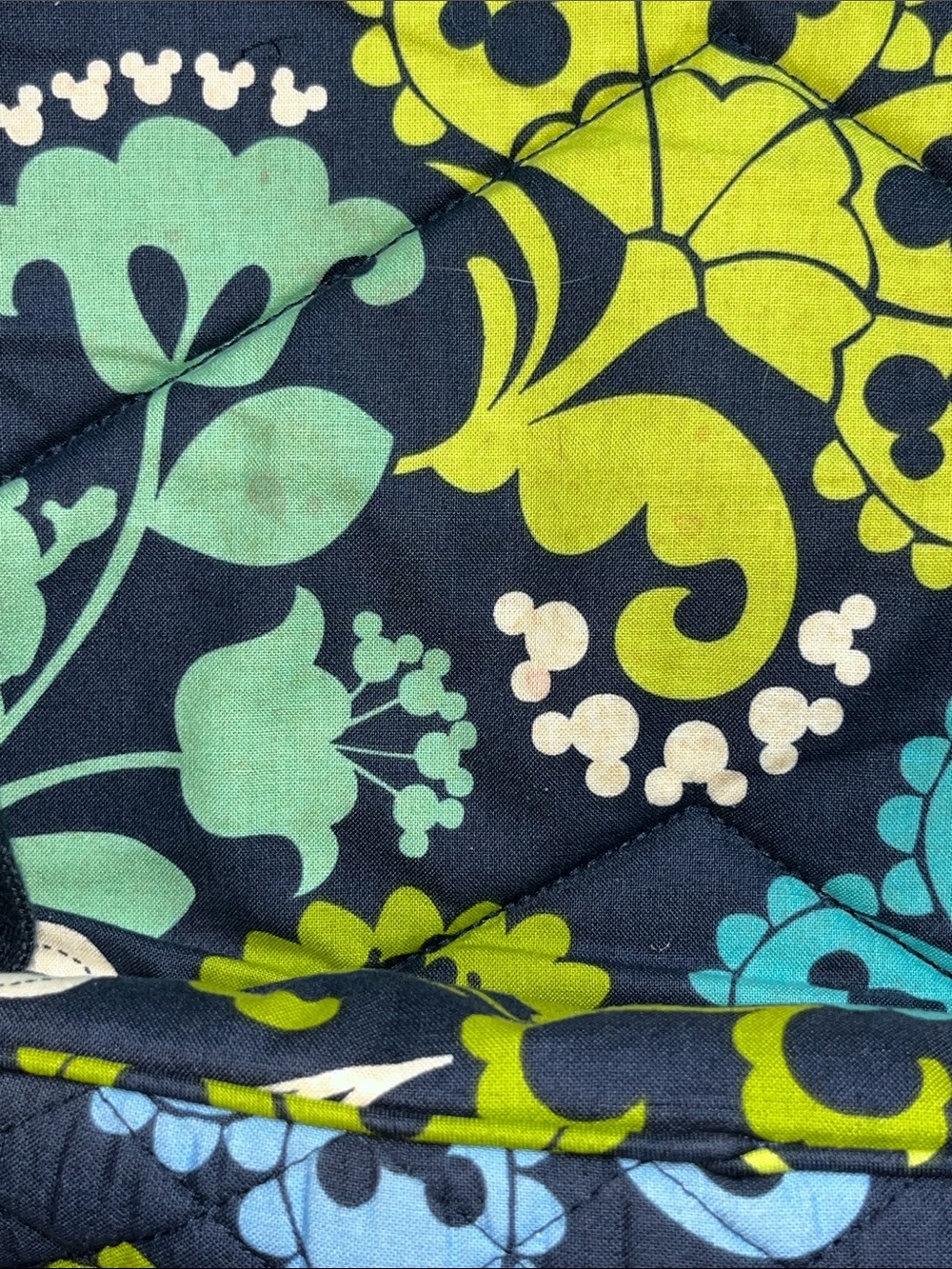 Vera Bradley Disney Parks Where’s Mickey Quilted Floral Backpack - Picture 3 of 7